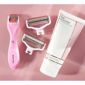 BeautyBio GloPRO Skin Tool for Face & Body Pink Bundle NEW